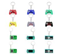 VBRHFRIF 12 Pieces Game Keychains, Game Handle Keychains, Funny Game Pendants, Boys Game Keychains Gift