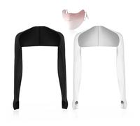 VBRHFRIF 2 Pieces Of Shawl Sleeves, 1 Piece Of Sun Protection Mask, Integrated Sun Protection Shawl, Shoulder Sleeves, Ice Silk Shawl Arm Sleeves, Cycling Arm Sleeves, Summer Sun Protection Set