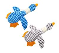 VBRHFRIF 2 Pieces Plush Wild Goose Toys, Squeaky Toys, Chew Resistant Pet Toys, Dog Teething Toys, Fun Pet Toys, Interactive Dog Toys