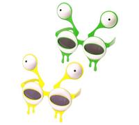 VBRHFRIF 2 Pieces Slug Glasses, Novelty Sunglasses, Creative Glasses, Space Glasses, Sunglasses For Kids