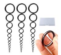 VBRHFRIF 36 Pieces Fishing Rod Ring, 1 Piece Storage Box, Fishing Rod Repair Kit, Fishing Rod Repair Ring, Fishing Rod Guide Rod Ring, Fishing Equipment Accessories