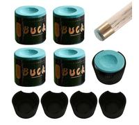 VBRHFRIF 4 Pieces Of Dark Green Clever Powder, 4 Pieces Of Clever Powder Box, Billiard Cue Chalk, Billiard Table Accessories, Swimming Pool Chalk, Cue Chalk
