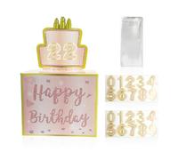 VBRHFRIF 54 Pieces Surprise Box Set, Birthday Cash Gift, Money Display Box, Surprise Money Gift Box, Pull Out Birthday Card Box, Piggy Bank Gift, Money Balloon Set