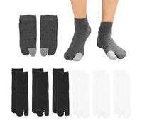VBRHFRIF 7 Pairs Of Elastic Split Toe Socks, Women'S Socks, Non-Slip Toe Socks, Flip-Flops Toe Socks, Boys Toe Socks, Cotton Ankle Socks