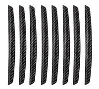 VBRHFRIF 8-Piece Carbon Fiber Pattern Car Door Edge Stickers - Protectors for Doors & Garage Walls