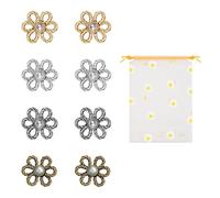 VBRHFRIF 8 Pieces Jeans Buttons, 1 Drawstring Bag, 4 Color Waist Clips, Trouser Leg Tension Clip, Adults, Unisex, Fashion, Casual, Easy Use, Waist Adjusters