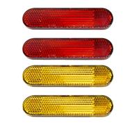 VBRHFRIF Pack Of 4 Side Reflectors, Motorcycle Reflectors, Mirrors For Motorcycles, Self-Adhesive Reflectors, Fork Reflectors