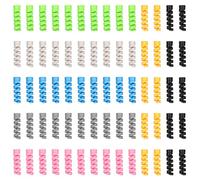VBRHFRIF Pack Of 70 Multicolor Plastic Cable Sleeves, 20cm Length, Cable Protection Cover