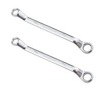 VBRHFRIF Steel Double-End Ring Wrench - 2 Pieces Multi-Function Auto Repair Tool Set