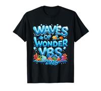 VBS 2025 Waves Of Wonder Ocean Christian Faith Camp T-Shirt