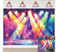 VBS Backdrop 2026 Religious Party Decorations Neon Light Photo Background for Church Sunday School Classroom