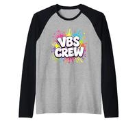 VBS Crew - Vacation Bible School Church Camp Sunday School Raglan Baseball Tee