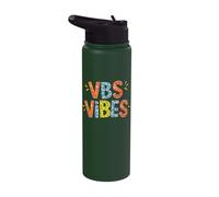 VBS Vibes Faith-Based Activities Religious Education Stainless Steel Insulated Water Bottle