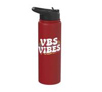 VBS Vibes Faith-Based Activities Religious Education Stainless Steel Insulated Water Bottle