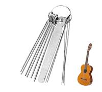 VBSYUYQ 13Pcs Guitar Nut File Set, High Carbon Steel Bridge Saddle Files with Size Markings, 0.010"-0.056" (0.25-1.42mm) Precision Luthier Tool Kit with Storage Case for Guitar Bass Ukulele Setup