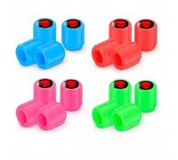 VBSYUYQ 16 Pcs Glow Skull Tire Valve Caps Universal for Car Bike Motorcycle