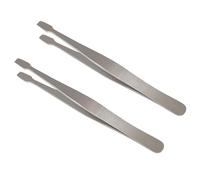VBSYUYQ 2 Pack Stainless Steel Philately Stamp Tweezers