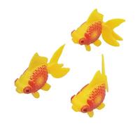 VBSYUYQ 3 Pcs Orange Artificial Aquarium Fishes Fake Fish Plastic Fish Aquarium Moving Fishes Ornament Decoration Orange Goldfish for Aquarium Tank Thematic Ornaments Pet Supplies Ornaments