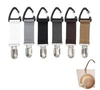 VBSYUYQ 6 Pcs Travel Hat Clips - Elastic Hands-Free Hat Holder Strap Clips for Bag Backpack Purse Luggage Outdoor Travel