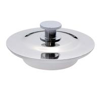 VBSYUYQ Universal Bath Plug, 40-45mm Stainless Steel Drain Stopper with Rubber Seal, Replacement Sink Plug for Bathtub, Kitchen Sink, Laundry Sink, RV & Bathroom Fixtures, Silver