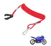 VBSYUYQ Universal Outboard Kill Cord, Heavy Duty Extendable Boat Kill Switch Lanyard, Red Emergency Engine Stop Tether for Yamaha Mercury Suzuki Most Outboard Motors Motorboats Fishing Boats