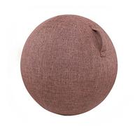 VBVARV Ball Chair with Fabric Cover, Pilates Yoga Ball Chair for Home Office Desk, Pregnancy Ball & Balance Ball Seat To Relieve Back Pain, Improve Posture, Birthing Ball for Pregnancy,brown,75cm