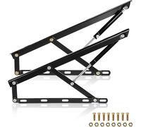 VBVARV Bed Lift Mechanism Hydraulic Bed Lift Kit Pneumatic Gas Spring Bed Lift Heavy Duty Bed Storage Lift for Storage Bed Box or Sofa Bed,Black,0.8M