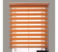 VBVARV Blinds for Windows Cordless Dual Layer Roller Window Blinds Day And Night Roller Shades for Home And Office,Orange,W130xH150cm