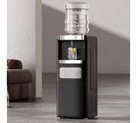 VBVARV Countertop Water Dispenser with Ice Maker, 3-in-1 Portable Hot Cold Dispenser with 48LBS/24H Ice Machine, Child Safety Lock for 3-5 Gallon Bottle,Black