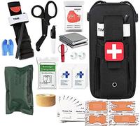 VBVARV Med Kit Trauma Kit with Tourniquet, Emergency Survival First Aid Kits, EMT IFAK Medical Kit for Severe Bleeding Control, Military Camping And Hiking,A