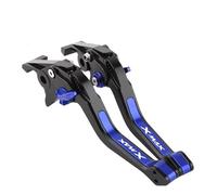 VBVGMZAS Handlebar Clutch Motorcycle Parking Brake Lever Set Handle Adjustable Levers with Lock Stopper for Xmax 300 250 125 400 2023-2025 Brake Handle Lever(Black Blue)