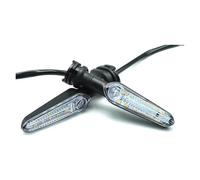 VBVKEPENDZ Motorcycle Indicators For YAMAHA For MT07 MT09 Tracer 9 900 GT Tenere 700 For XSR 155 FZ6 Motorcycle Flashing Lamp LED Turn Signal Flowing Light(2Pcs-A)