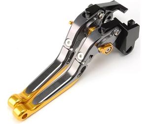 VBVRHAAMZ Motorcycle Handlebar Brake for Tiger900 for GT 900 for GT Tiger 900 Rally Pro 2020 2021 2022 Brake Clutch Levers Extendable Folding Adjustable(Yellow)