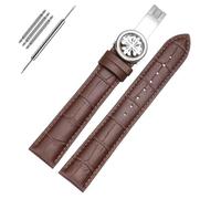 VBWVA Genuine Leather Watch Strap For PP Patek Philippe Grenade 5167Ax 20mm 21mm 22mm Bracelet Men's Women Watchband Chain (Color : Brown-silver, Size : 21mm)