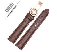 VBWVA Genuine Leather Watch Strap For PP Patek Philippe Grenade 5167Ax 20mm 21mm 22mm Bracelet Men's Women Watchband Chain (Color : Brown-rosegold, Size : 20mm)