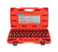 VBXCMLDPO 23pcs Universal Automotive Wire Terminal Removal Tool Kit, Terminal Release Kit with Chrome Alloy Pins and Ergonomic Handles, Wire Connector Pin Extractor Set for Jag