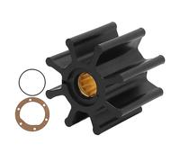 VBXCMLDPO 8 Blade Water Pump Impeller 500106GT, High Performance Replacement for Johnson Pump, Compatible with Mercruiser Sole Outboard Motors, Durable Marine Impeller