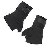 VBXCMLDPO Black Polyurethane Boxing Hand Wraps, Sports Winding Bandage for Muay Thai Sanda Fighting, Breathable Wrist Support Strap with Anti - Slip Fixation for Beginners