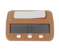 VBXCMLDPO Chess Timer with Reward and Delay Functions, Digital Chess Clock, Count Up Down Timer with Alarm Memory LCD Display for Tournament and Training Use (Tan)