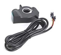 VBXCMLDPO Electric Bike Thumb Throttle with LCD Display, Real - Time Digital Battery Voltage Monitor for 12V to 99V EVs, Compatible with Lithium Lead - Acid Batteries