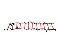 VBXCMLDPO Fixed Agility Ladder for Football Soccer Training, Speed Footwork Ladder with 12 Rungs 6M, Bright Color Non - Slip Rope Ladder for Sports Drills and Group Exercise (Red)