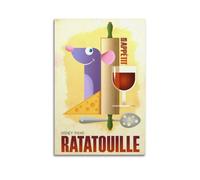 VBYTAXTWJ Ratatouille Movie Poster Poster Decorative Painting Canvas Wall Posters And Art Picture Print Modern Family Bedroom Decor Posters 20x30inch(50x75cm)