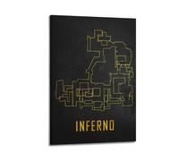 VBYTAXTWJ Video Game Counter-Strike 2 Poster4 Poster Decorative Painting Canvas Wall Posters And Art Picture Print Modern Family Bedroom Decor Posters 12x18inch(30x45cm)
