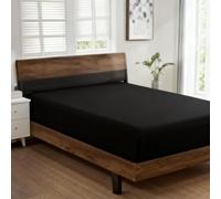 VC-B5 Polyester Cotton Fitted Sheet black 183×200×25 cm