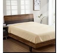 VC-B5 Polyester Cotton Fitted Sheet cream 152×200+25 cm