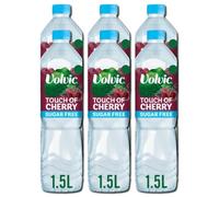 VC Touch of Fruit Cherry SUGAR FREE Flavoured Still Natural Mineral Water with Sweetner and Natural Flavours 1.5L Bottle No Calories Certified B Corp (Pack of 6)
