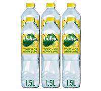 VC Touch of Fruit Lemon and Lime Flavoured Still Natural Mineral Water with Low Sugar and Natural Sweetner 1.5L Bottle Certified B Corp Recyclable (Pack of 6)