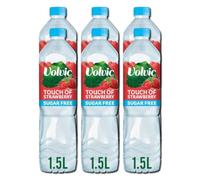 VC Touch of Fruit Strawberry SUGAR FREE Flavoured Still Natural Mineral Water with Sweetner and Natural Flavours 1.5L Bottle No Calories Certified B Corp (Pack of 6)