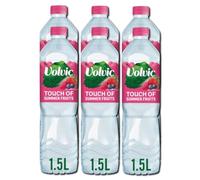 VC Touch of Fruit Summer Fruits Flavoured Still Natural Mineral Water with Low Sugar and Natural Sweetner 1.5L Bottle Certified B Corp (Pack of 6)