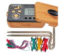 VC4105A Earth Resistance Tester Digital Grounding Resistance Meter 20/200/2000Ω Ground Resistance 750V AC Voltage Measure Backlight LCD Display Data Hold